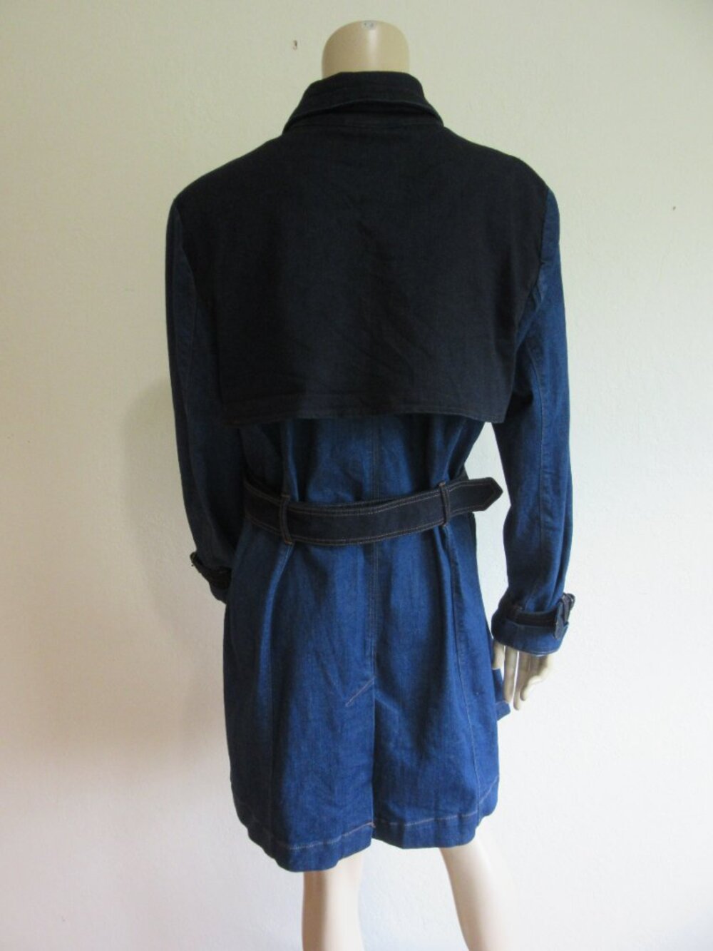 Gloria Vanderbilt Christian Siriano Denim Trench 14 Dress NWT - Picture 4 of 7